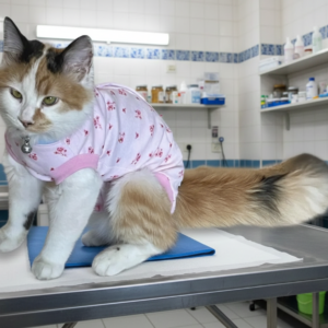 Pijama Quirúrgica Post Operatoria para Gatos